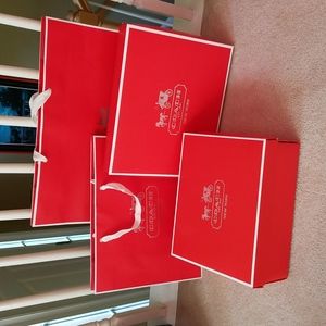 Coach gift boxes and bags bundle